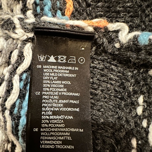 L.O.G.G. by H&M Hooded Wool Blend Tunic Cardigan S FREE SHIP - Picture 5 of 5